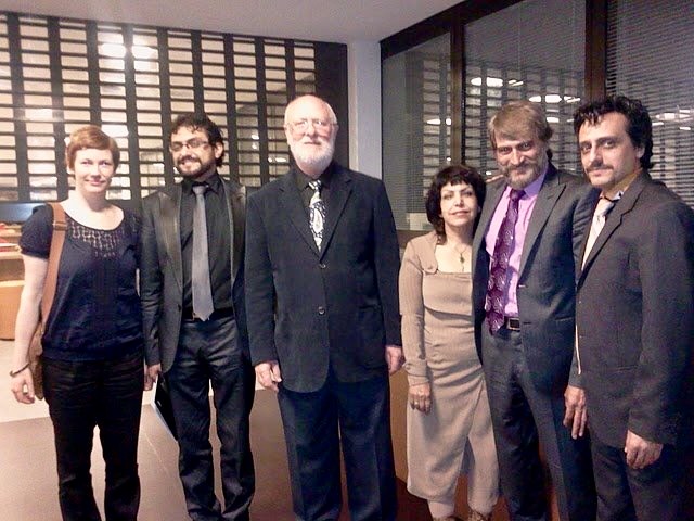 Dr. Graham Thorpe with colleagues including Sam Kashuk at an architectural event